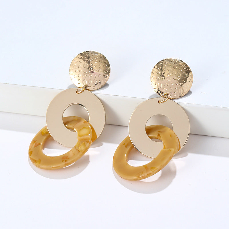 Wholesale Round Sheet Metal Earrings